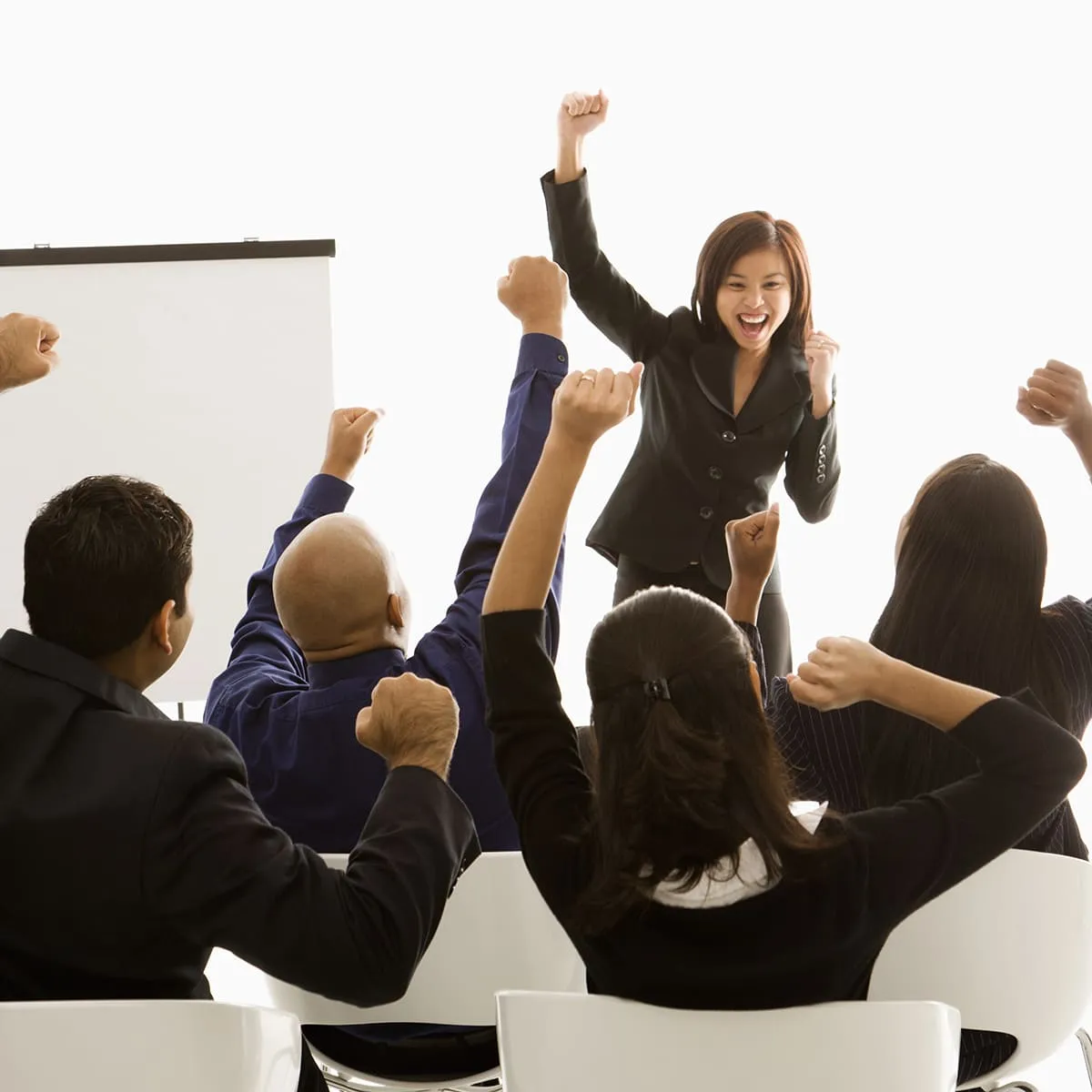 Femme qui accompagne des entrepreneurs